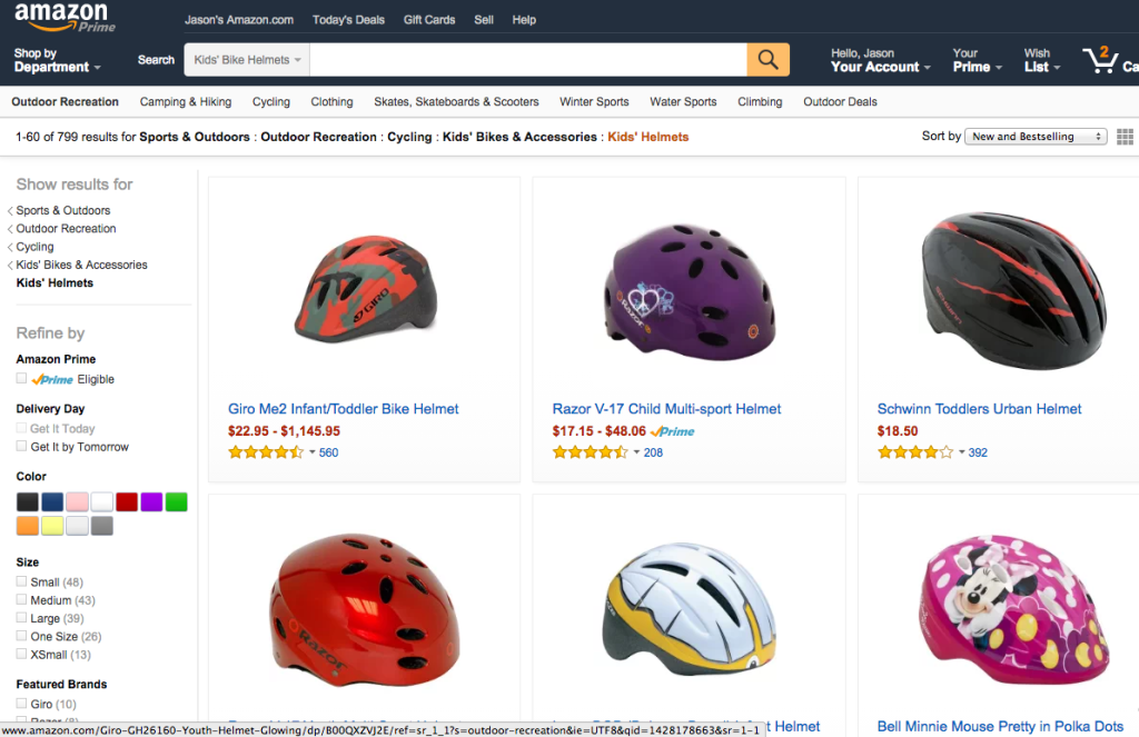 Amazon Kids Bike Helmets