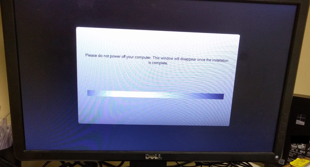 Dell OptiPlex 3020M stuck in gray on black loop of hell